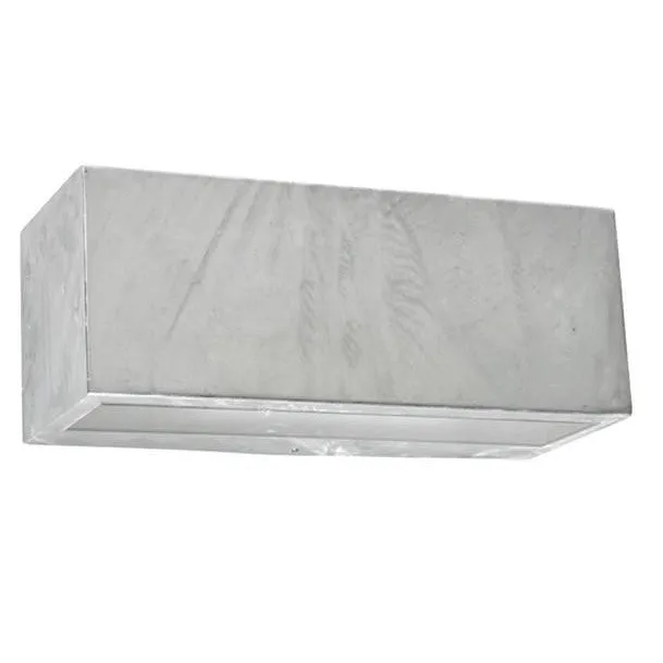 Asker Big Up/Down Wall Light in Galvanised Steel