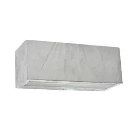 Asker Up/Down LED Wall Light in Galvanised Steel