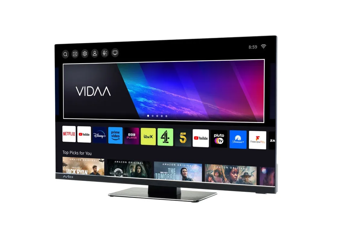 Avtex 21.5" AV215TS Smart TV 12/24V DC240V: Full HD, Built-In FreeSat, Wi-Fi & Bluetooth