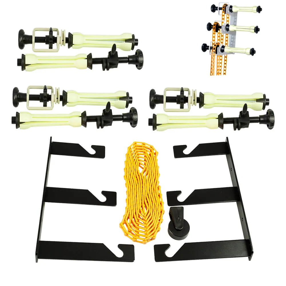 Background Expansion Drive & Triple Holder Bracket Set for Vinyl Background