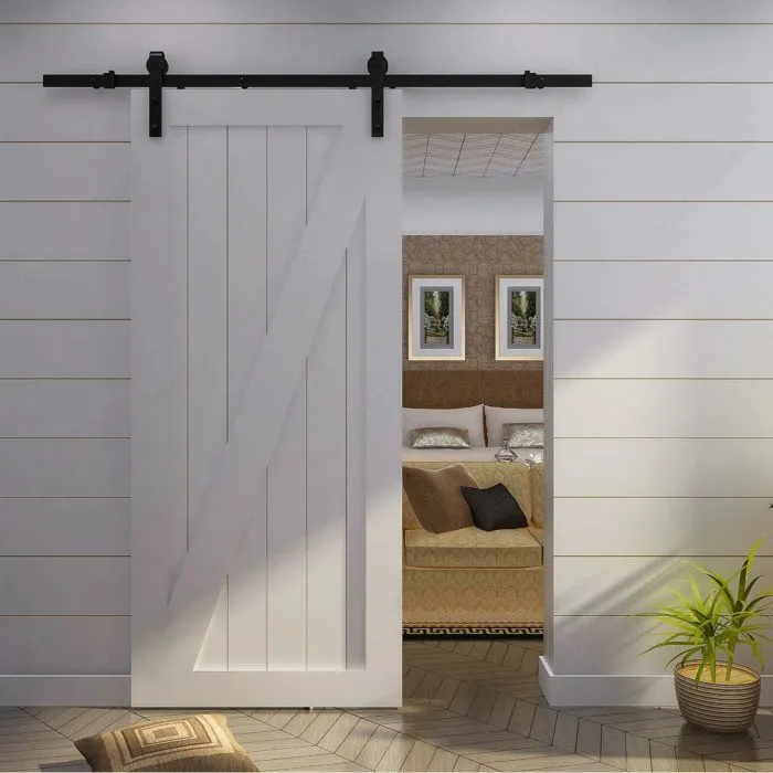 Barn Door RUSTIC Decorative Sliding Hardware Kit