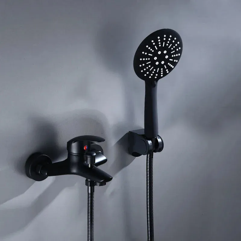 Bathroom Shower Faucets Wall Mount Bathtub Handheld Shower Head Set