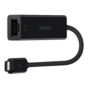 Belkin USB-IF Certified USB Type C (USB-C) to Gigabit Ethernet Adapter, Compatible with USB-C Devices including New MacBook, MacBook Pro (2016), XPS and ChromeBook Pixel