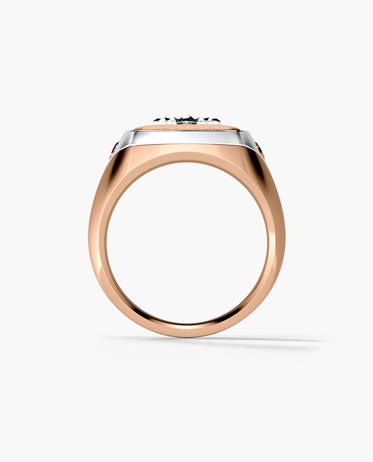 BETZ Two-Tone Gold Bee Signet Ring - Version 1