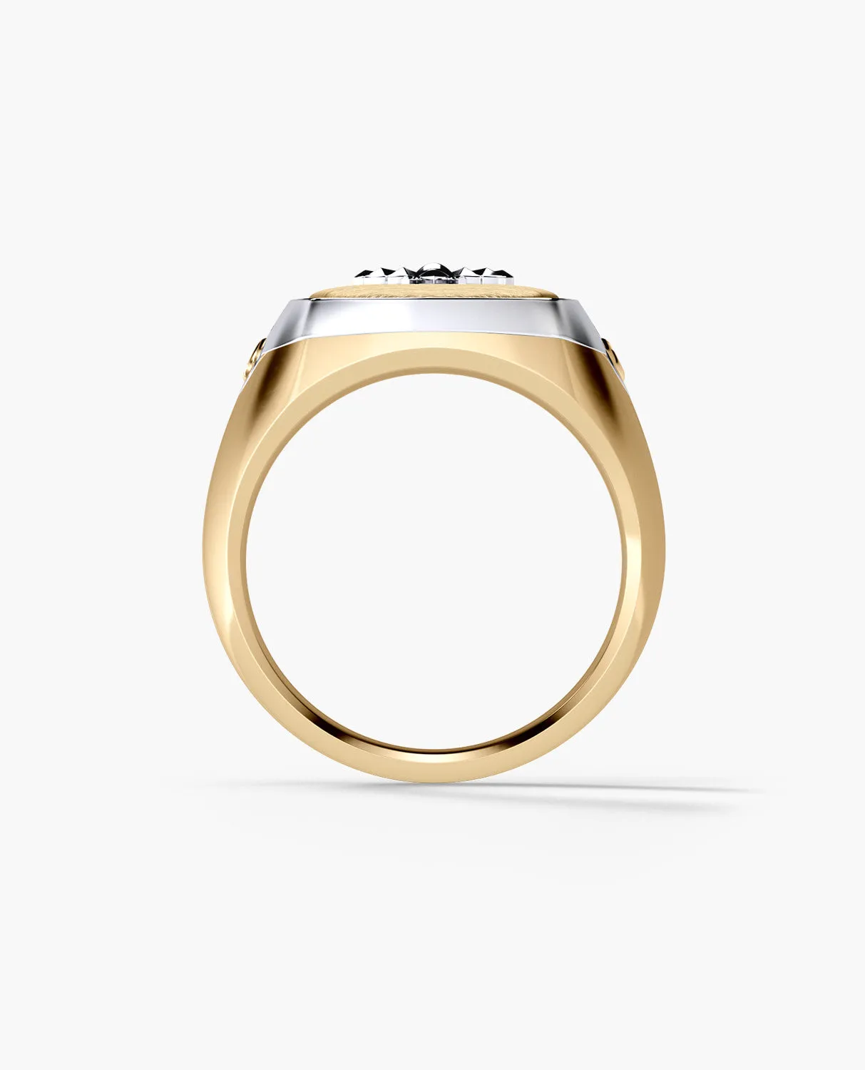 BETZ Two-Tone Gold Bee Signet Ring - Version 2