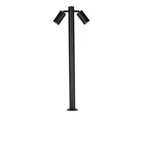 Black Double Adjustable Bollard Light 900mm Havit Lighting - HV1507T-BLK-12V, HV1507T-BLK-240V