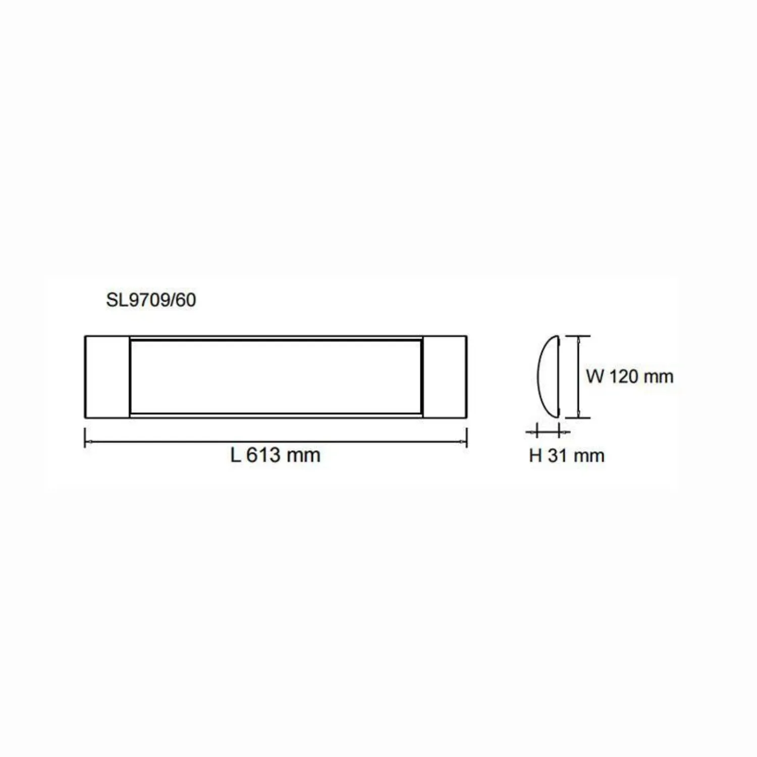 Blade LED Batten CCT 3K/4K/5K 240V 25W and 48W White Sunny Lighting SAL - SL9709 TC