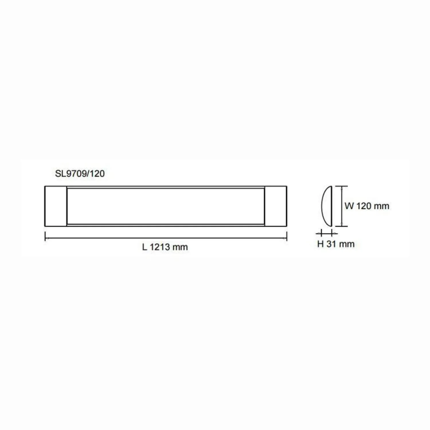 Blade LED Batten CCT 3K/4K/5K 240V 25W and 48W White Sunny Lighting SAL - SL9709 TC