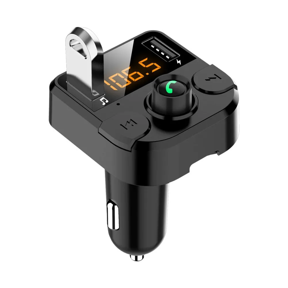 Car Wireless FM Transmitter Bluetooth 5.0 Black