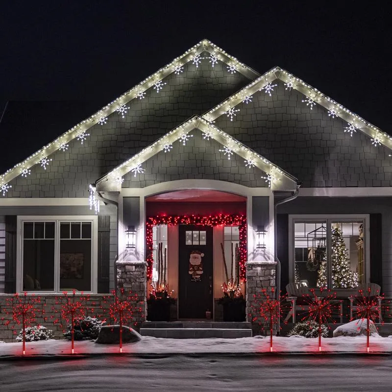 Celebrations LED Red 3-in-1 Radiant Blast 16 in. Pathway Decor