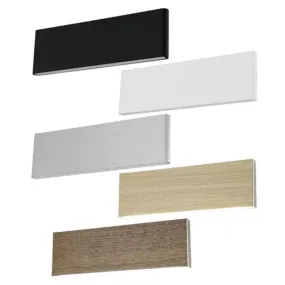 Climene 2 Indoor LED Wall Light 2Lt CCT 8w in Black/White/Brushed Aluminium/Oak/Walnut