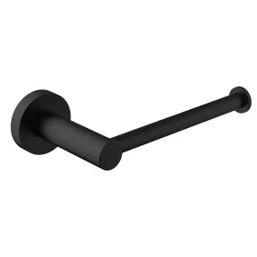 COMO Brass Toilet Roll Holder Matt Black