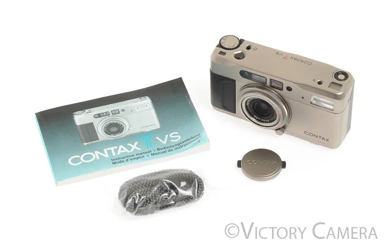 Contax TVS T VS Titanium Camera w/ Vario Sonnar 28-56mm T* Lens [EXC ]