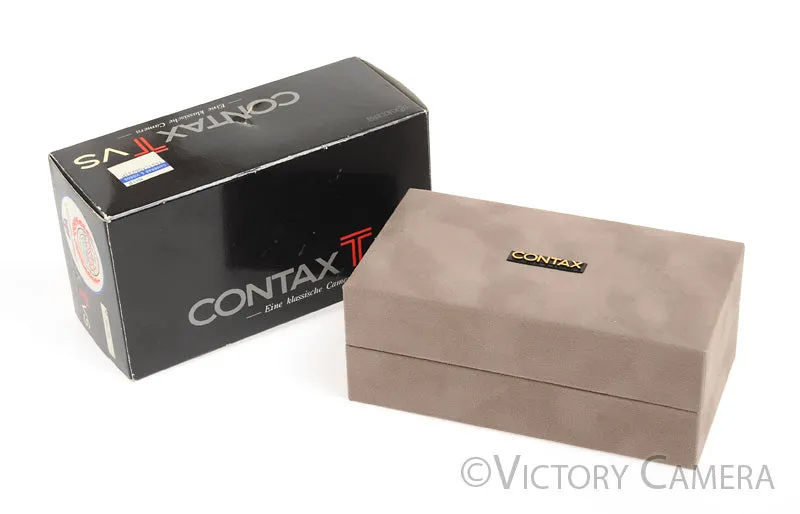 Contax TVS T VS Titanium Camera w/ Vario Sonnar 28-56mm T* Lens [EXC ]