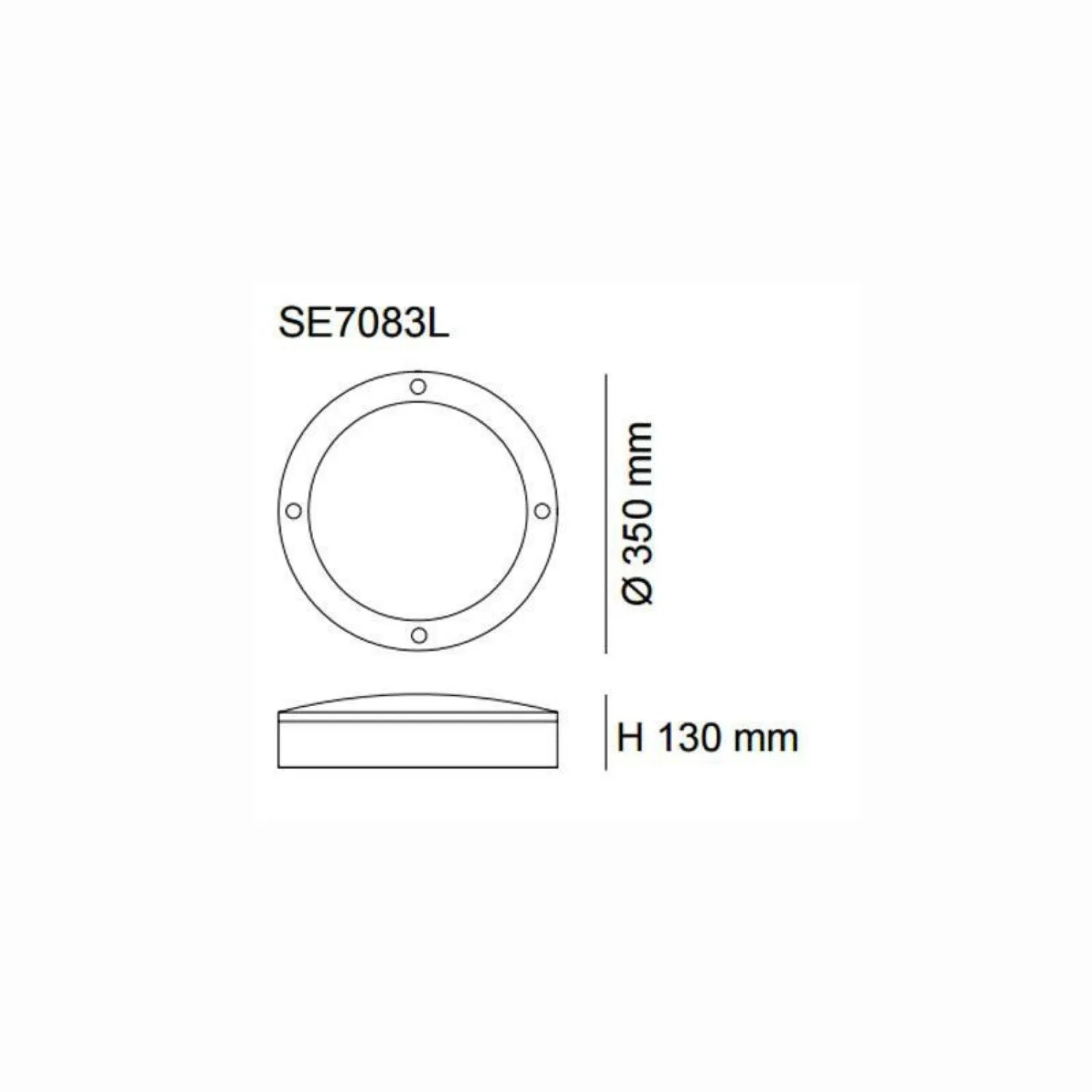 Cooper Bunker Light Silver/Black IP65 23w 3000K/6000K SAL Sunny Lighting - SE7083L