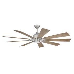 Craftmade EAS70BNK9 Eastwood 70" Brushed Nickel 9 Blade Farmhouse Ceiling Fan