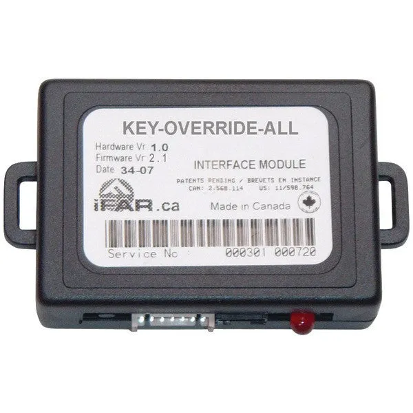 CRIMESTOPPER KEYOVERRIDEALL Key Override Databus Data Port
