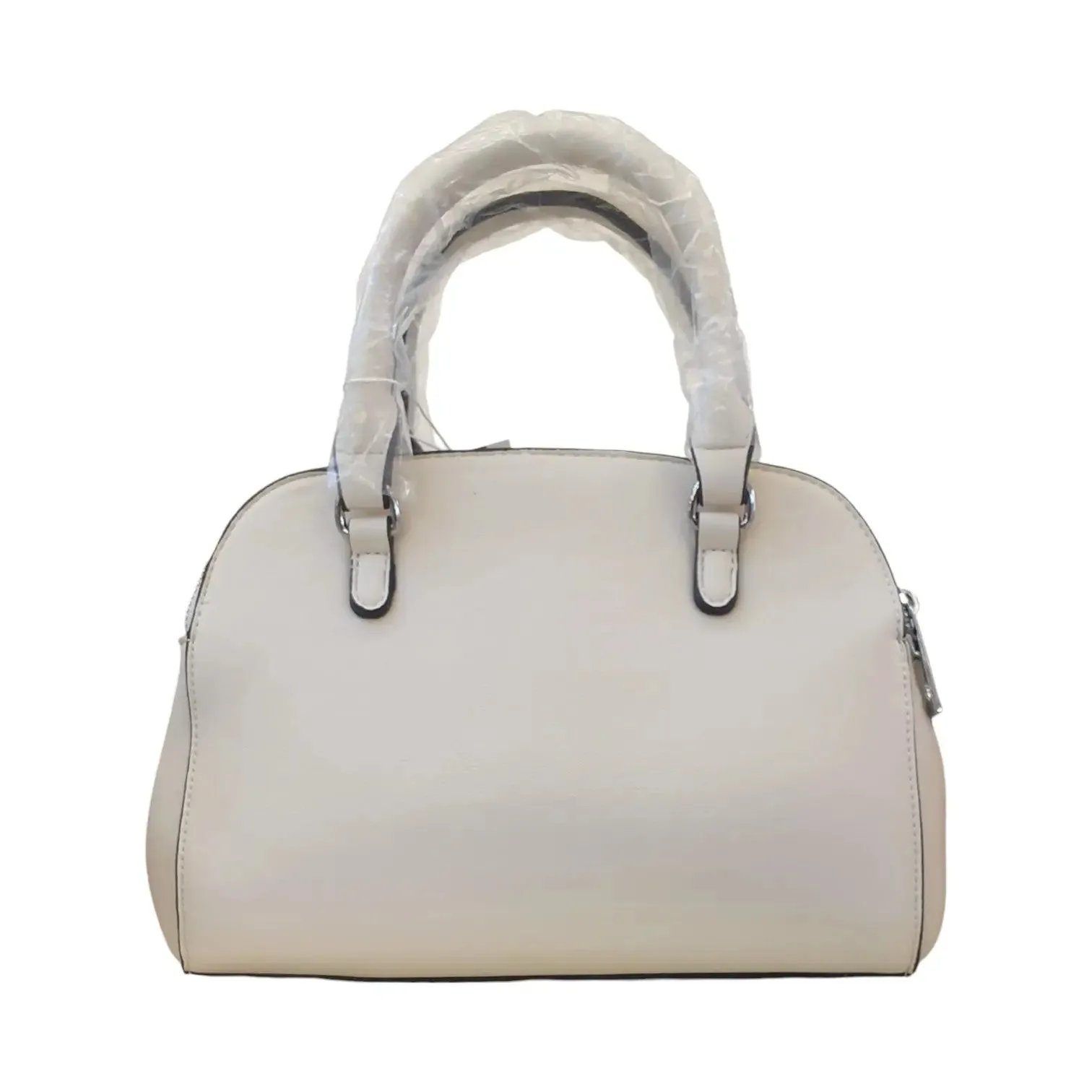 Curved Leather Handbag
