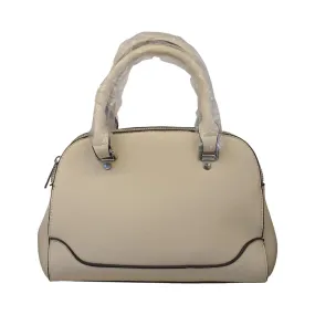 Curved Leather Handbag