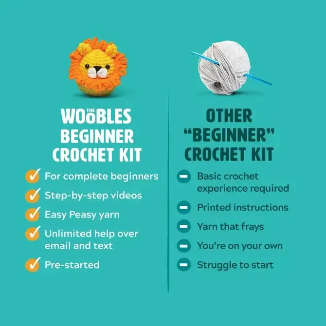 Disco Fred the Rainbow Dinosaur Beginner Crochet Kit