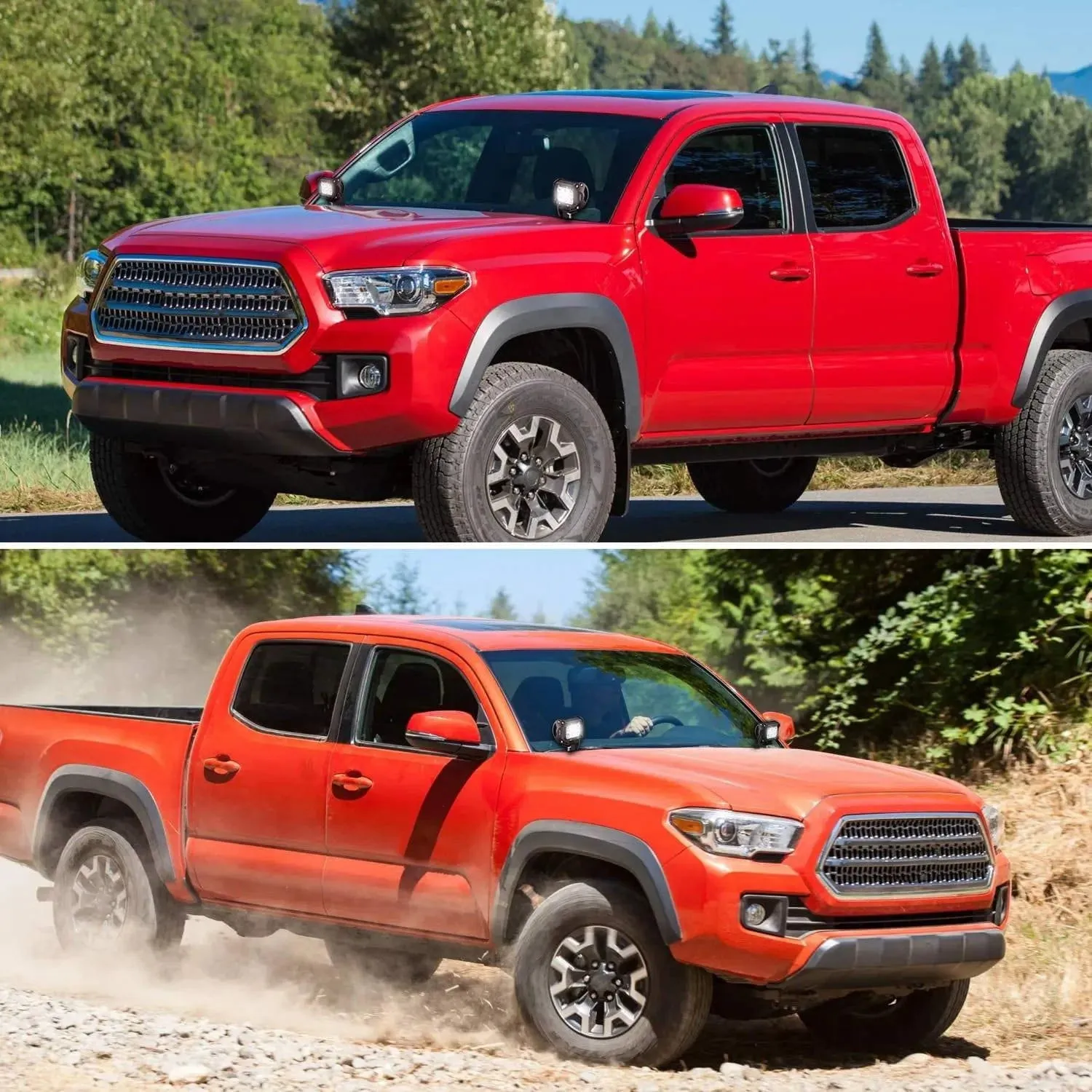 Ditch Light Hood Mounts For 2005-2015 2nd Gen Toyota Tacoma