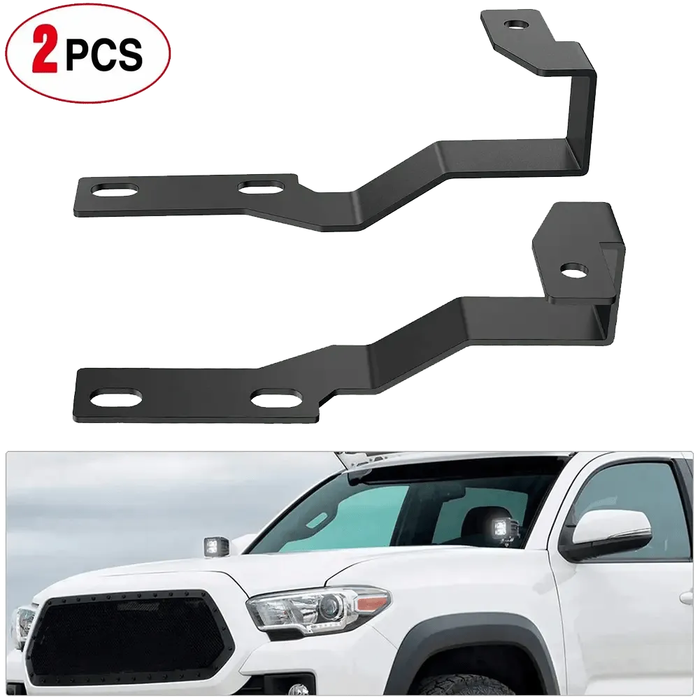 Ditch Light Hood Mounts For 2005-2015 2nd Gen Toyota Tacoma
