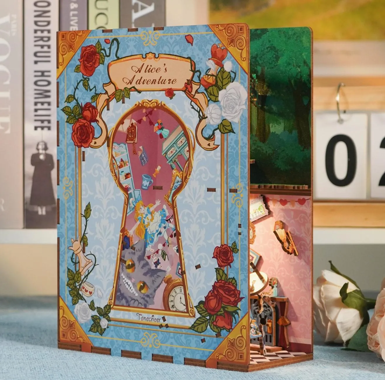 DIY Miniature House Book Nook Kit | Alice's Adventure