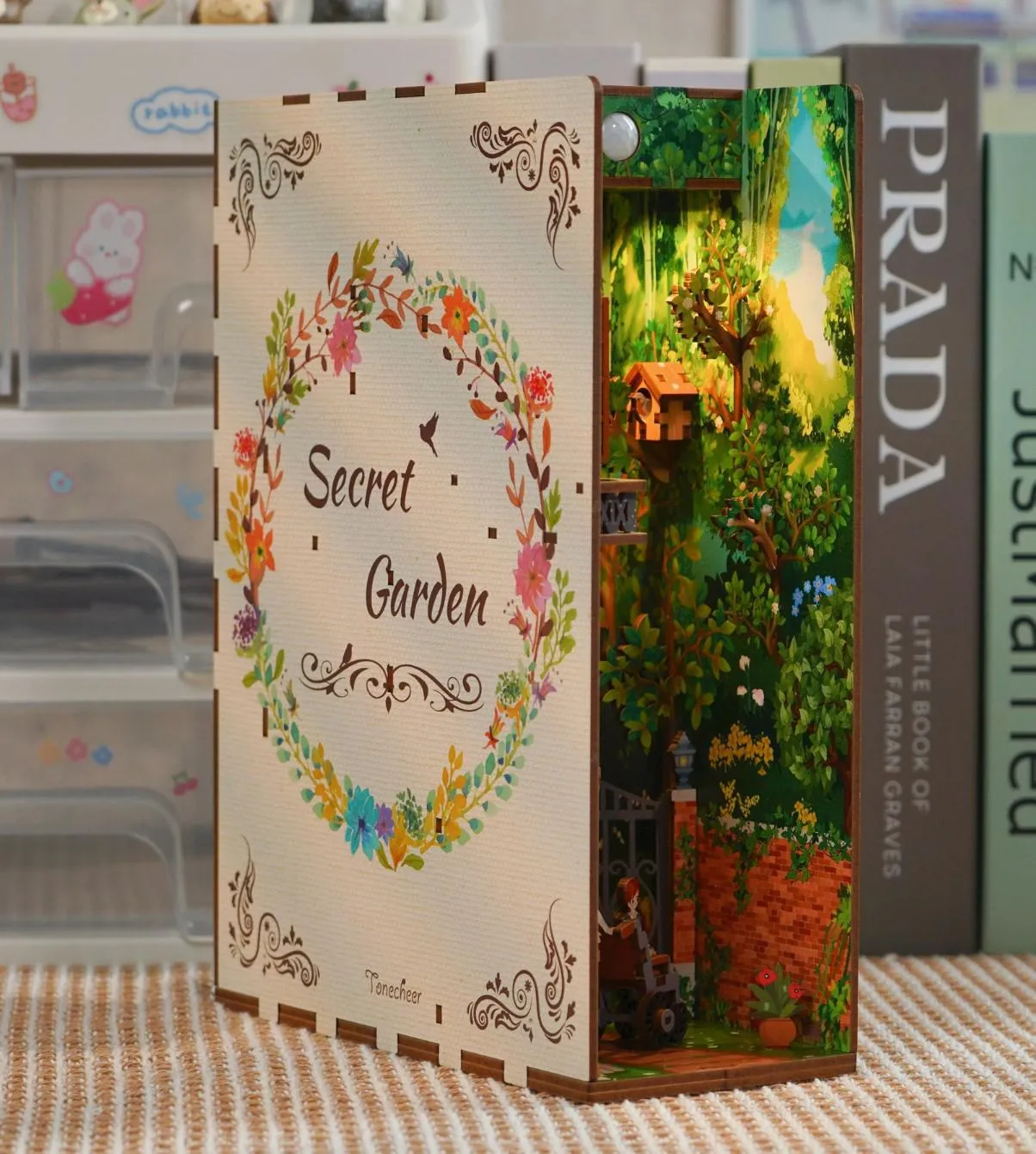 DIY Miniature House Book Nook Kit | Secret Garden