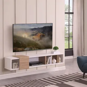 Dronus 1800 Floating Entertainment Unit, Hovering Wall Mount White by Tauris™