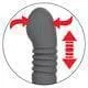 Eclipse Silicone Rechargeable Thrusting Rotator Anal Probe With Wristband Remote Control