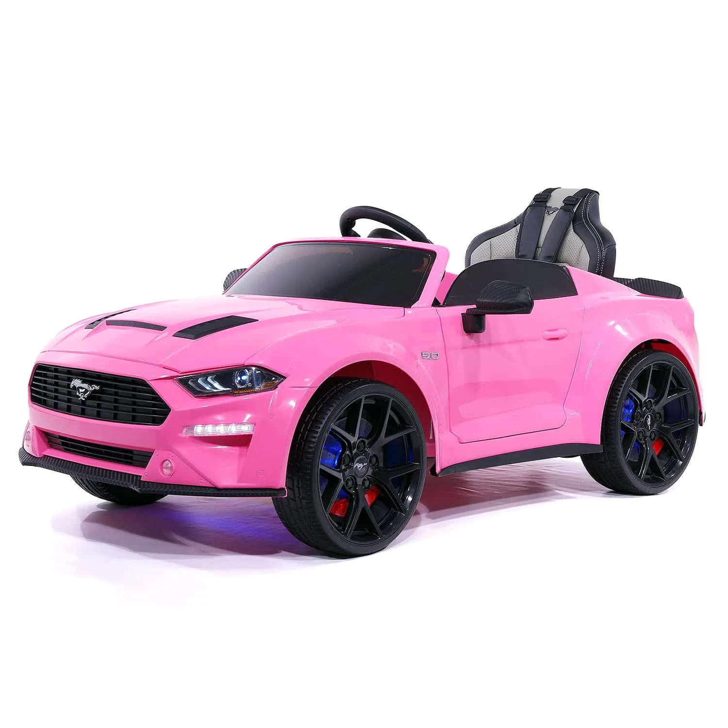 Ford Mustang Gt Custom Edition 24v Kids Ride-on Car With R/c Parental Remote | Pink