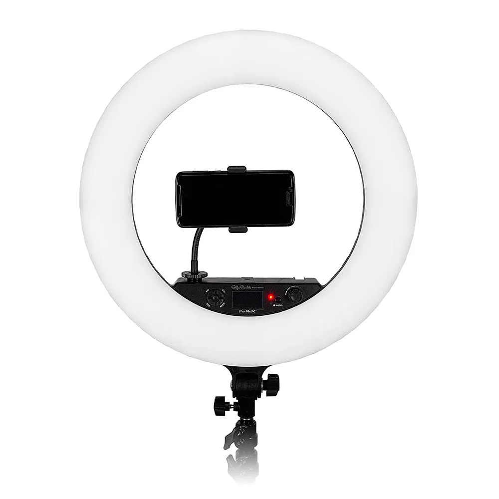 Fotodiox Selfie Starlite Prizmo Edition - 18in RGB Dimmable LED Ring Light for Portrait, Photography, Makeup, YouTube, Live Streaming Video & more