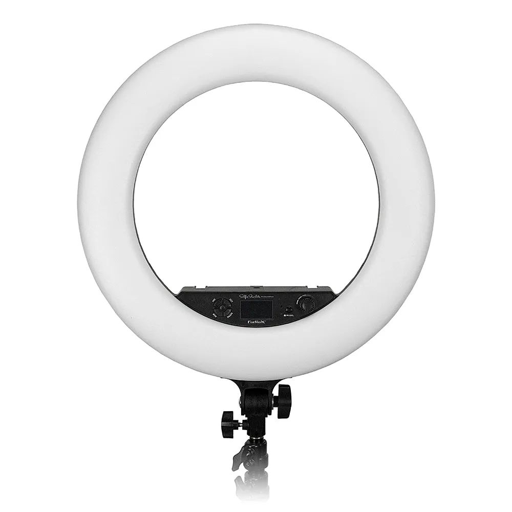 Fotodiox Selfie Starlite Prizmo Edition - 18in RGB Dimmable LED Ring Light for Portrait, Photography, Makeup, YouTube, Live Streaming Video & more