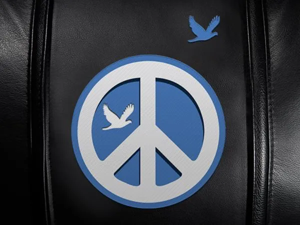 Gaming Chair 100 Pro with Peace Sign Blue Logo Panel