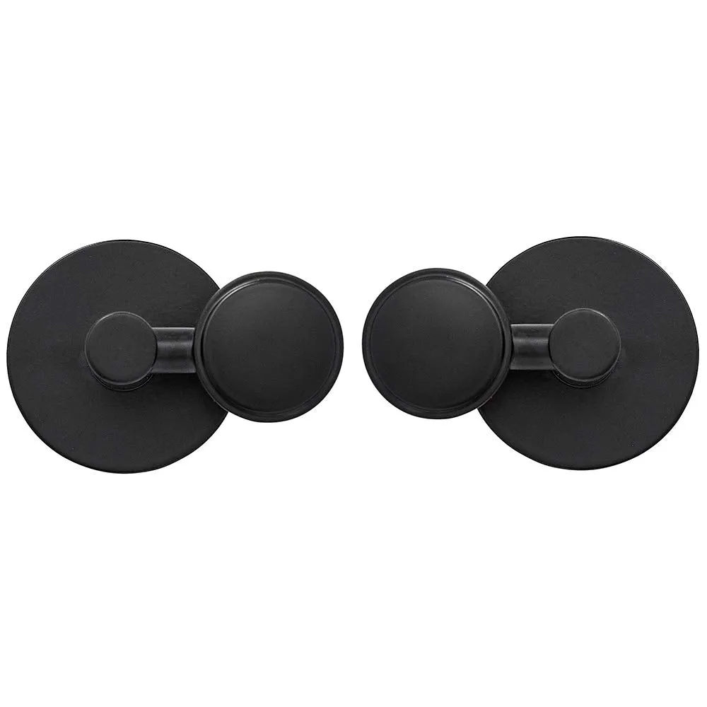 Hamilton Hills Round Brushed Silver Pivot Mirror Hardware Tilting Anchors for Mirror