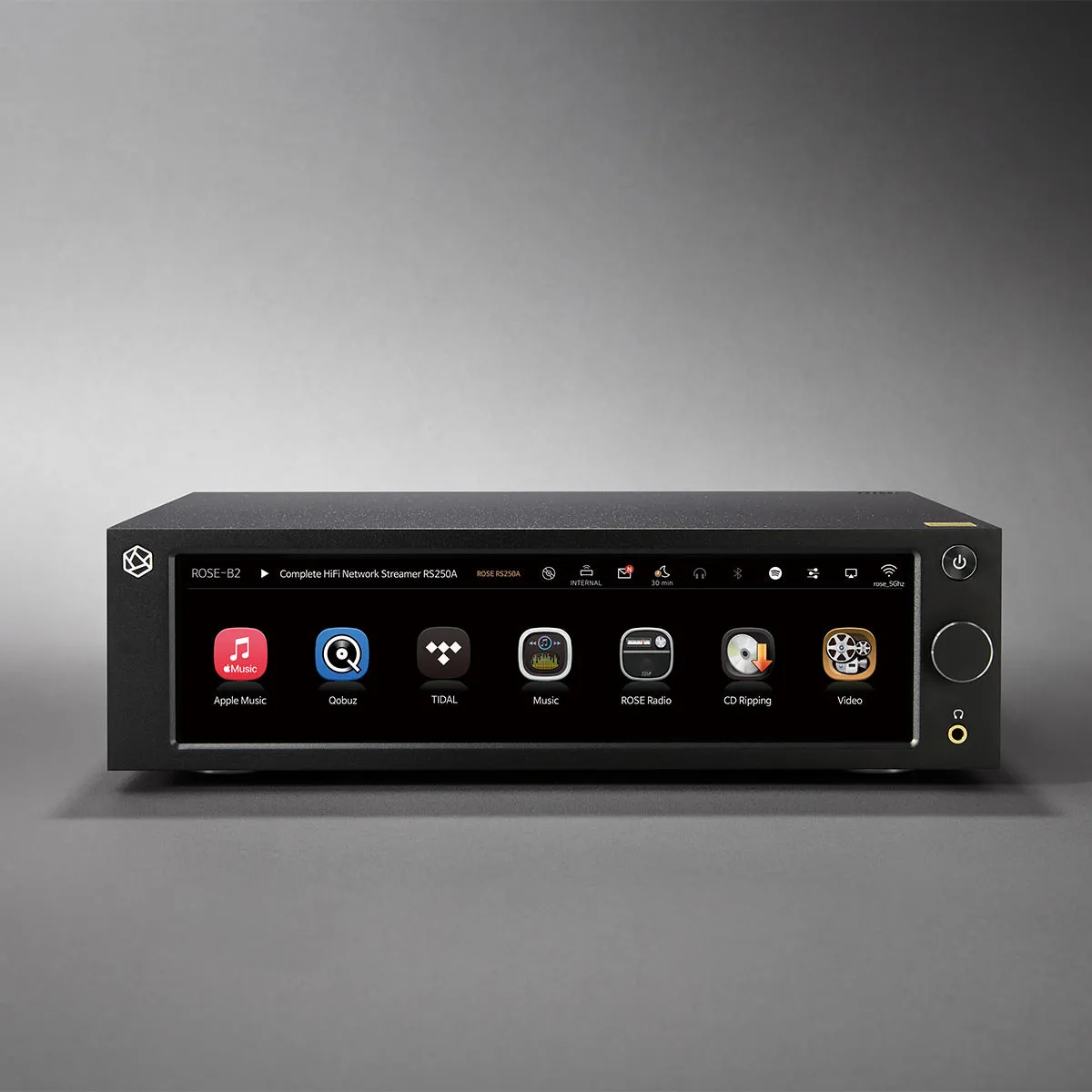 HiFi Rose RS250A Wireless Network Streamer with Built-In ESS DAC (Black)