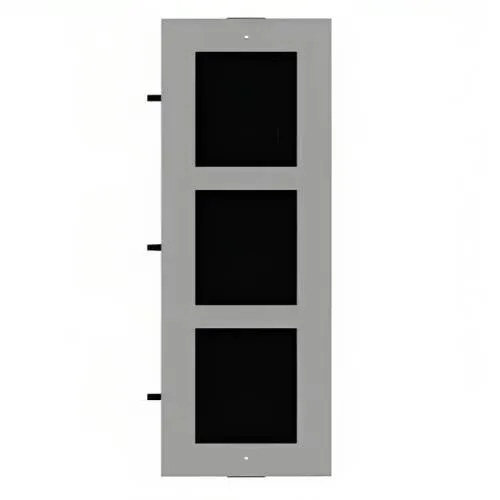 Hikvision DS-KD-ACF3/S 3-Module Flush Mount Brackets for Modular Door Station, Stainless Steel