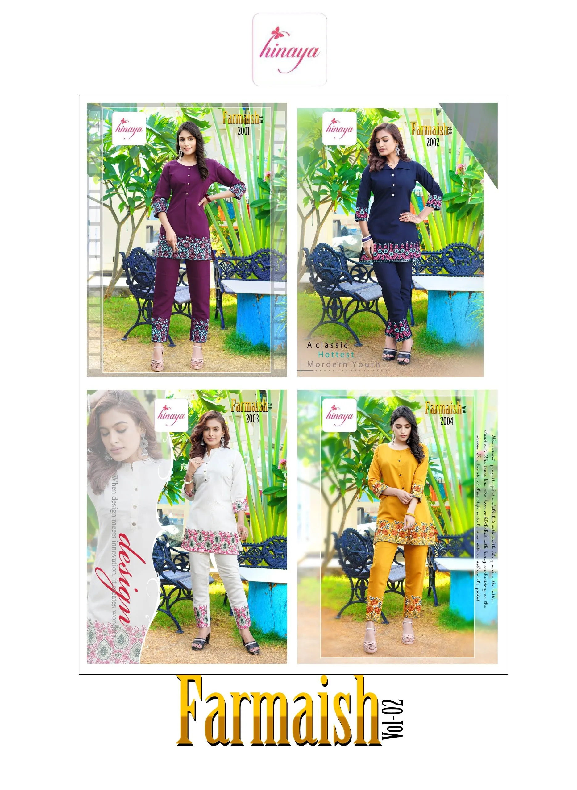 Hinaya Furmaish Vol-1 Designer Co-ord Sets (655x04)