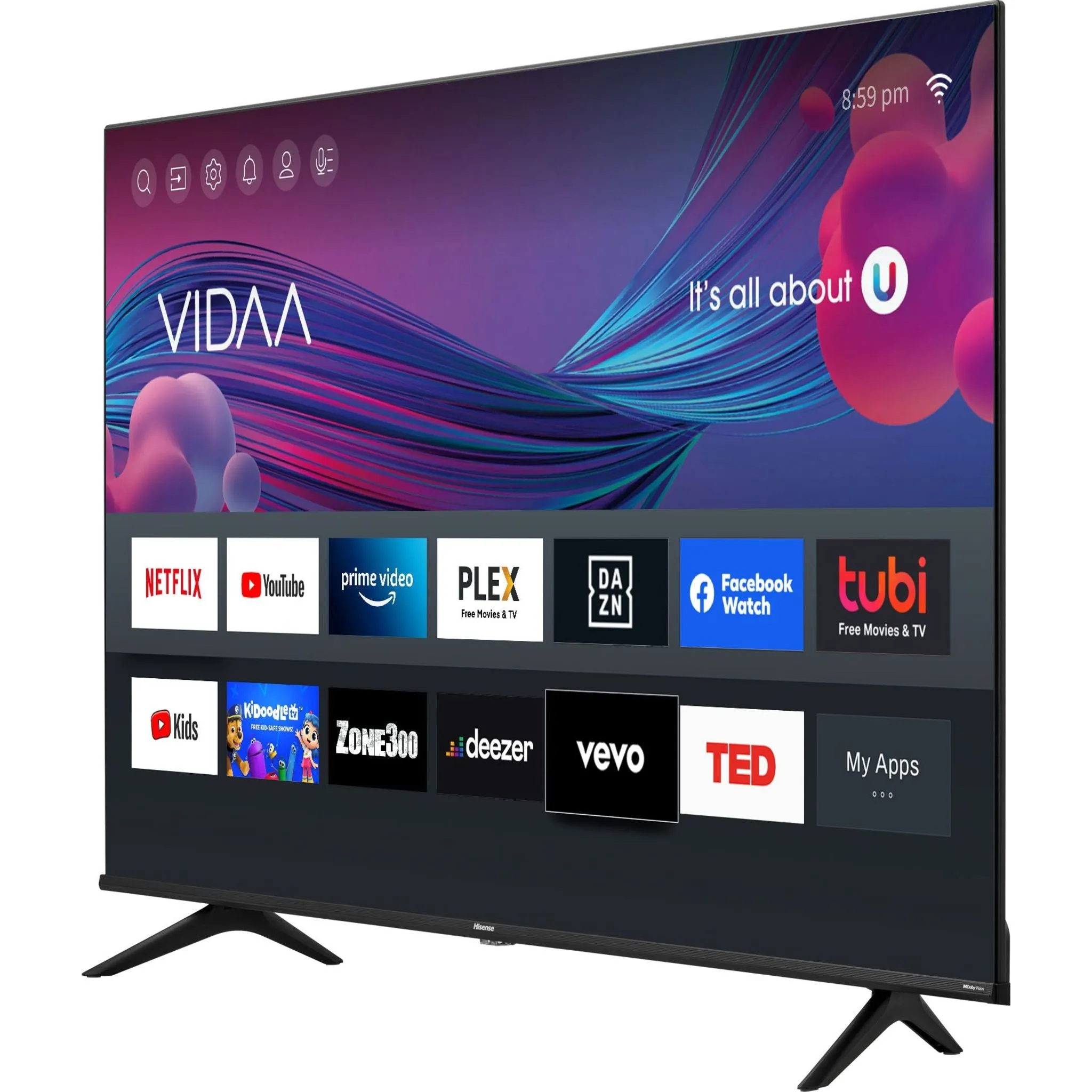 Hisense 58" 4K UHD SMART (58A60GV) - Black