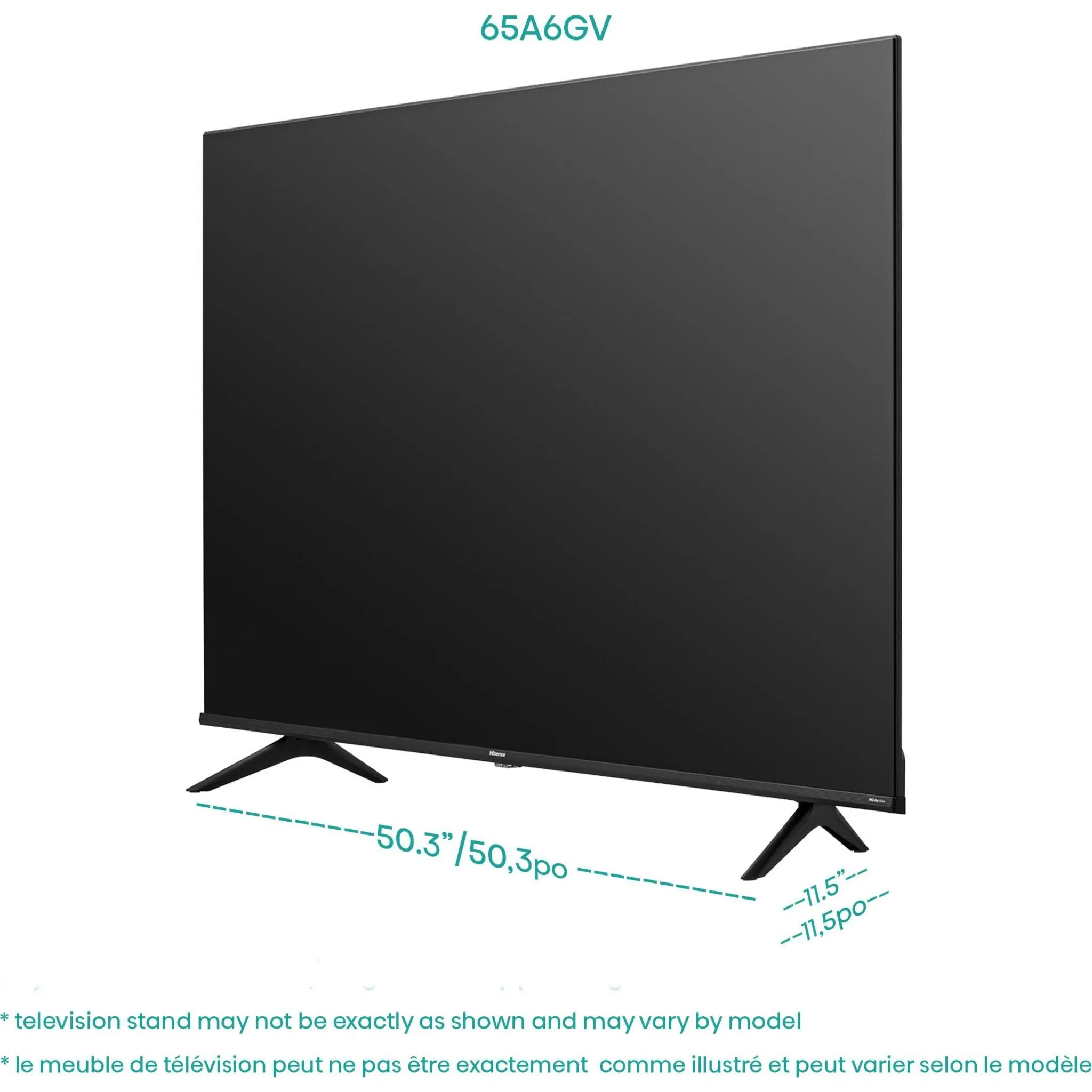 Hisense 58" 4K UHD SMART (58A60GV) - Black