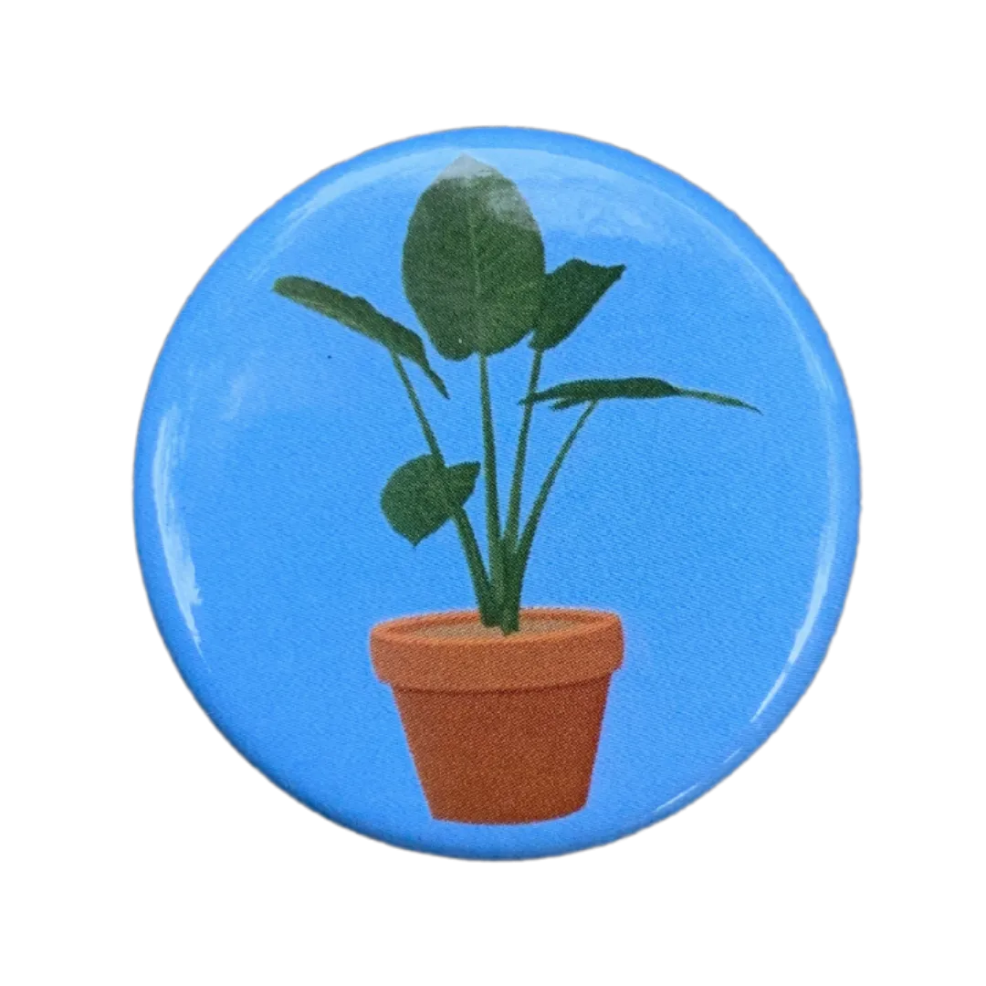 House Plant Pinback Button
