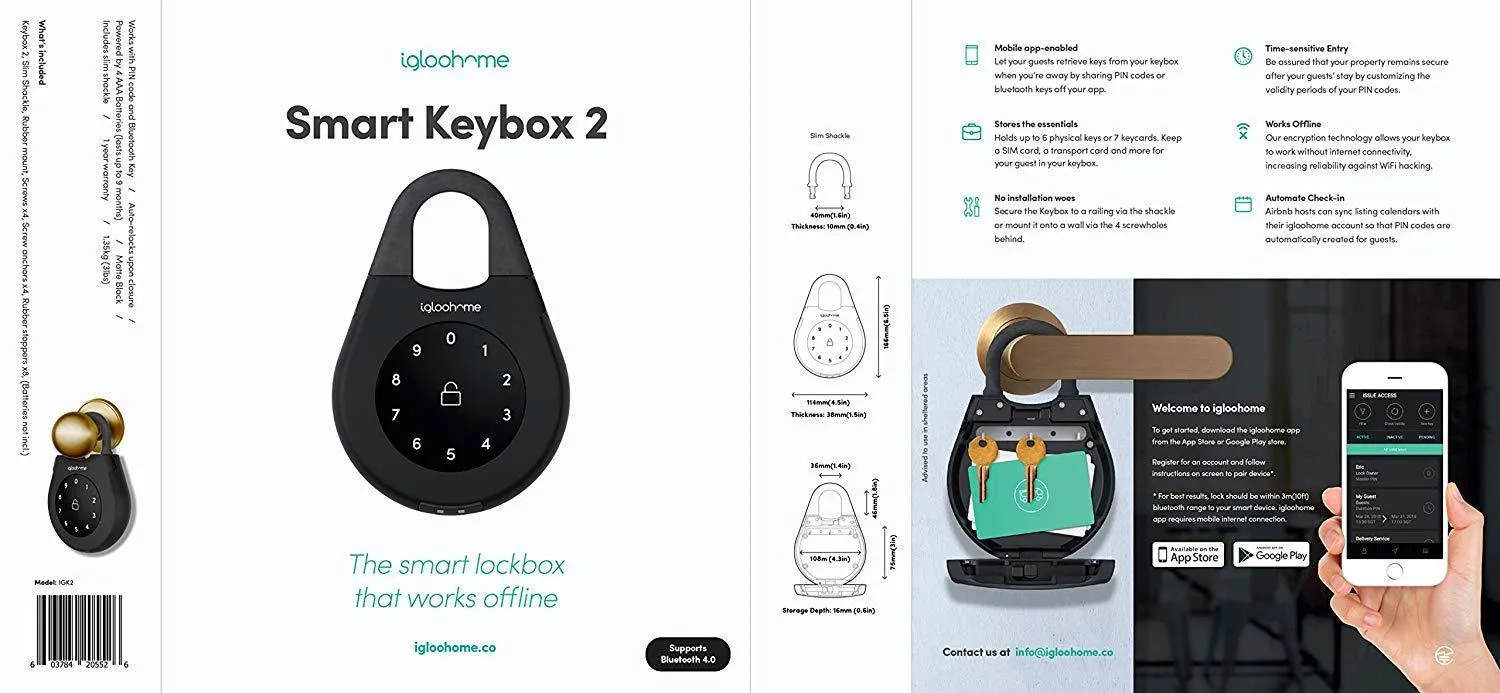 IGK2 Igloohome Smart Keybox 2