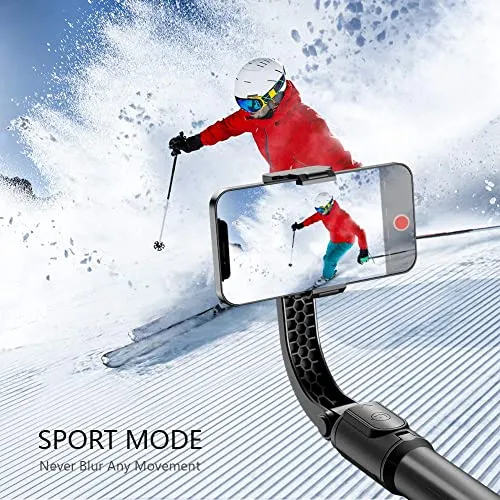 IKOMMI Gimbal Stabilizer for Smartphone Stabilizer Selfie Stick Tripod with Wireless Remote, 360° Automatic Rotation and Smart Gesture Switching, Suit for All Cell Phone