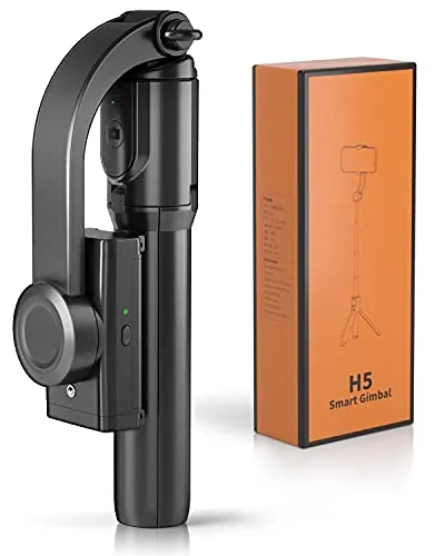 IKOMMI Gimbal Stabilizer for Smartphone Stabilizer Selfie Stick Tripod with Wireless Remote, 360° Automatic Rotation and Smart Gesture Switching, Suit for All Cell Phone
