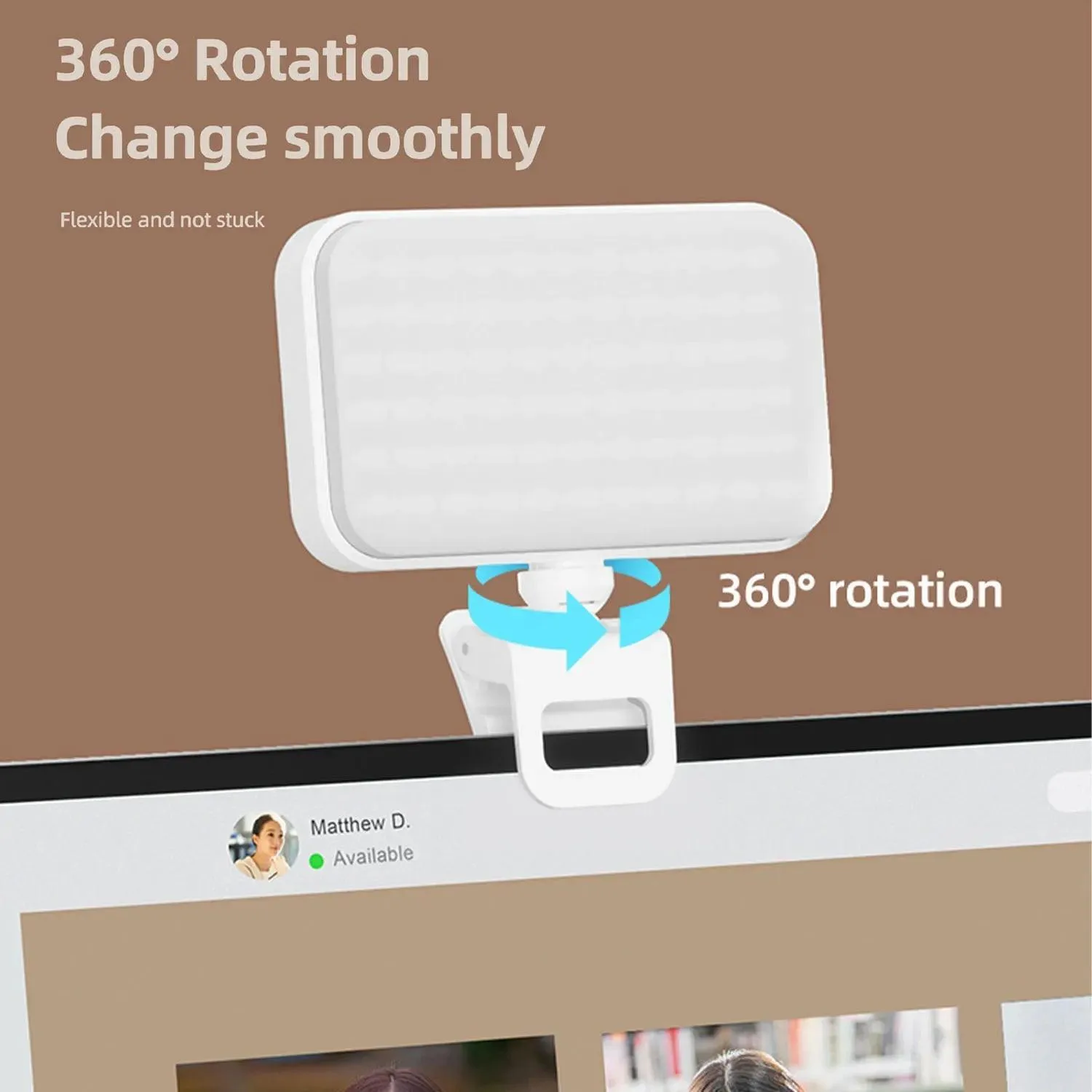 Illuminate Your Online Meetings with Clip-On Video Lights: Boost Productivity