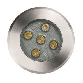 in-Ground Uplighter 150mm 316 SS Round 5w 12v Havit Lighting - HV1842W, HV1842C
