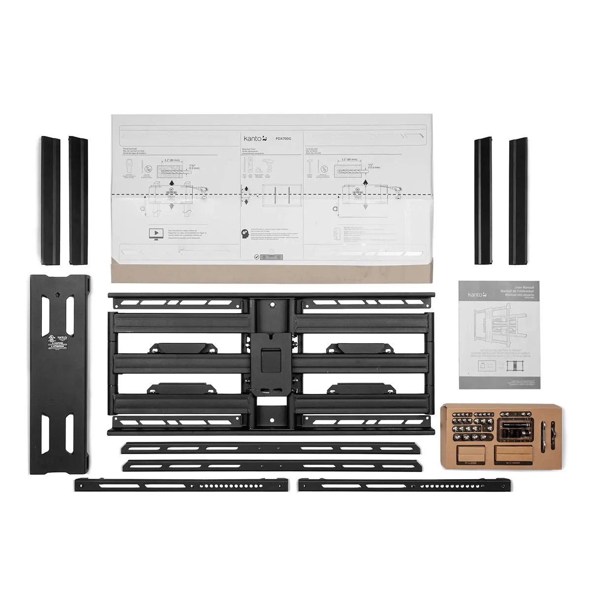 Kanto PDX700 Articulating Full Motion TV Mount for 42" - 100" TV
