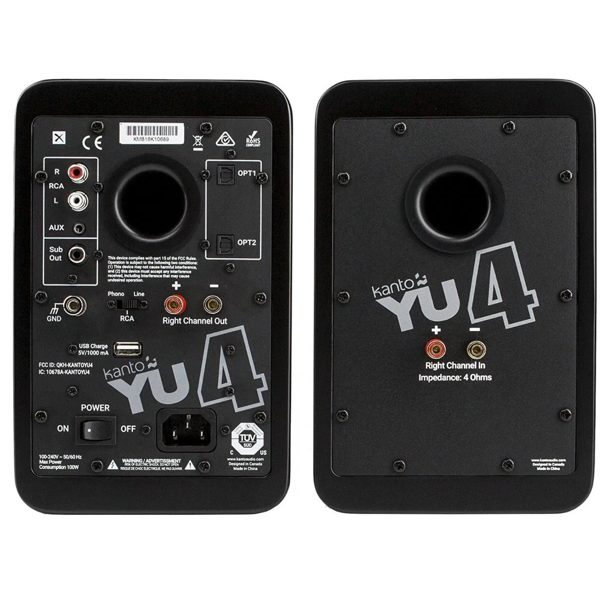 Kanto YU4 Powered Desktop Speakers - Pair