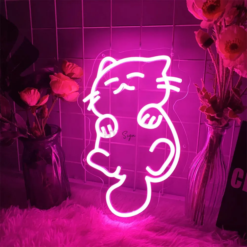 Kawaii Neko Cat LED Sign