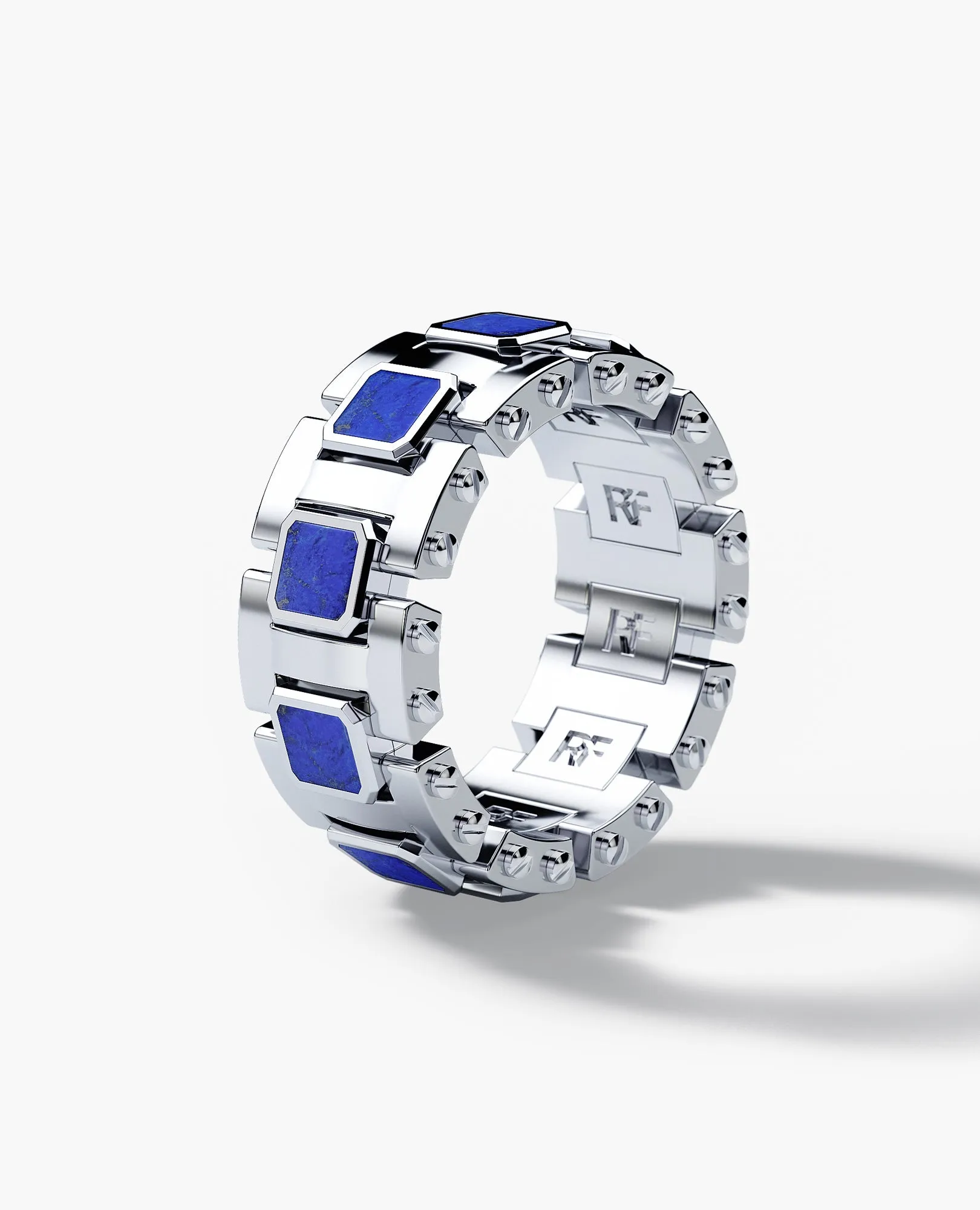 LA PAZ Gold Ring with Lapis